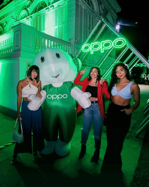 Zonas de experiencias para evento de oppo peru en su lanzamiento oficial 2022