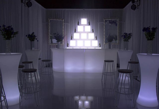 Cubos led de luces RGB para eventos
