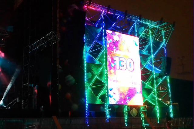Mini pixel led para delinear eventos y edificios