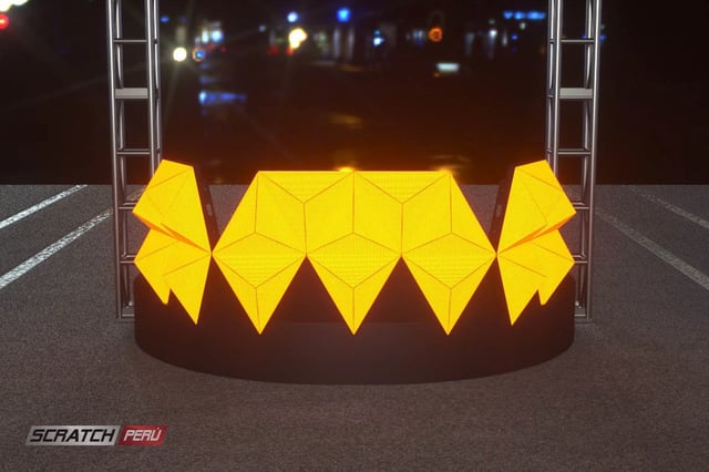 Pantallas triangulares para dj, que reproducen videos de manera online