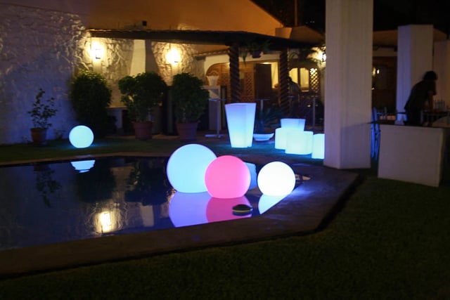 Esferas de colores RGB, esferas led para eventos