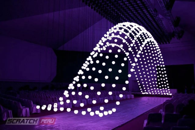 Kinetic lights, luces cineticas, luces con movimientos para eventos