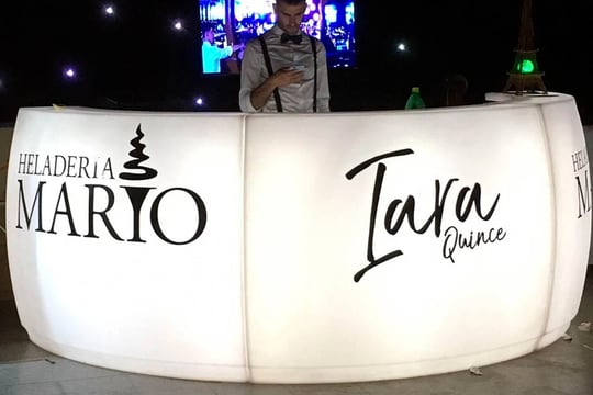 Barra circular led RGB, controlable con control remoto