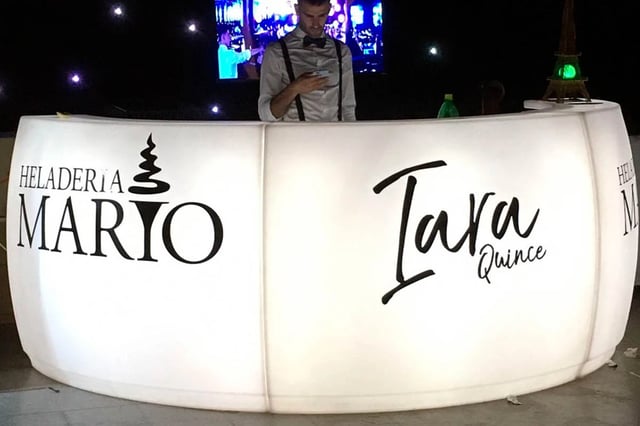 Barra circular led RGB, controlable con control remoto