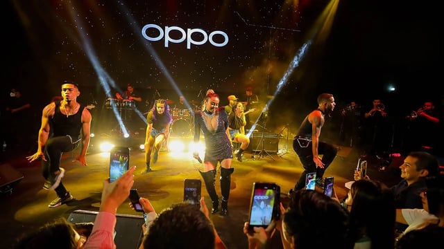 Zonas de experiencias para evento de oppo peru en su lanzamiento oficial 2022