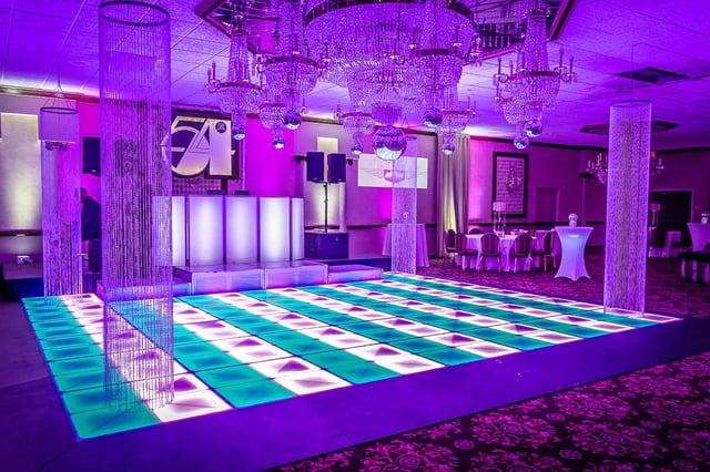 Pista de baile led para eventos