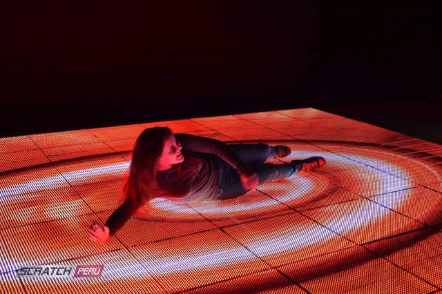 Pista de baile video pixel led p12