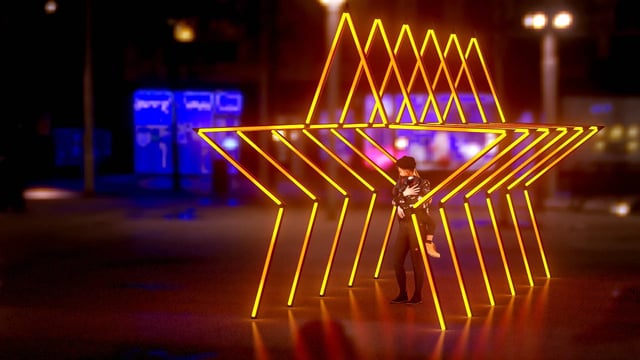 Estrellas led Orange naranja controladas con madrix 5 disponibles en peru
