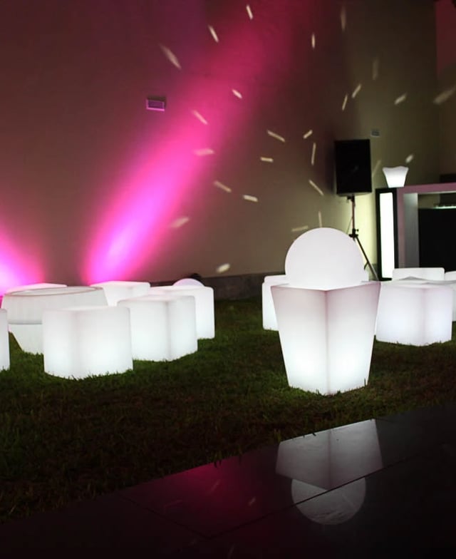 Cubos led de luces RGB para eventos
