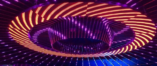 Anillos pantalla video led para eventosd, pantallas circulares, unicos en peru
