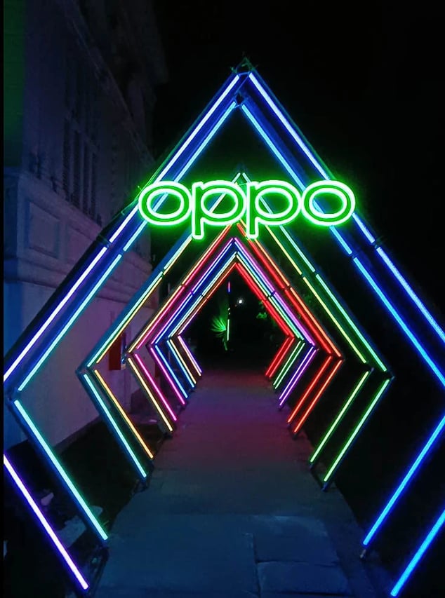 Zonas de experiencias para evento de oppo peru en su lanzamiento oficial 2022