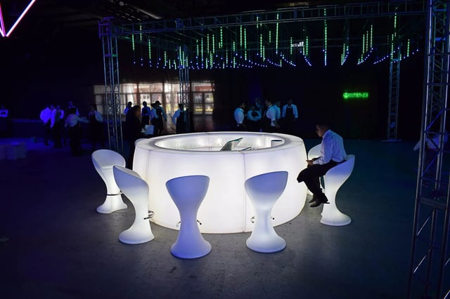 Barra circular led RGB, controlable con control remoto