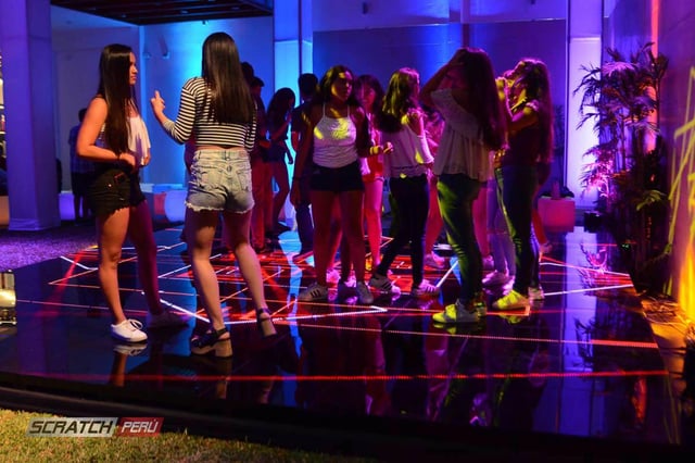 Pista de baile video led para fiestas y eventos