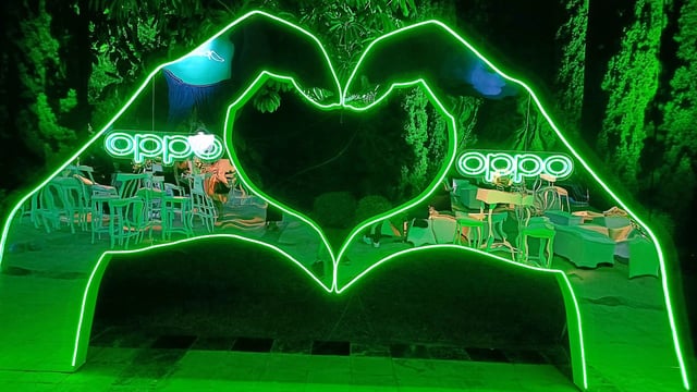 Zonas de experiencias para evento de oppo peru en su lanzamiento oficial 2022