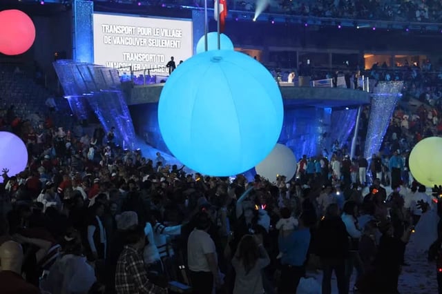 Esferas inflables led para eventos, decoracion de eventos y conciertos