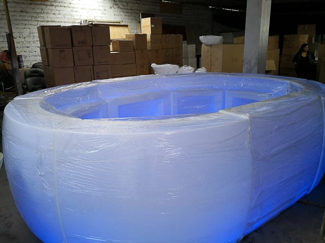 Barra circular led RGB, controlable con control remoto