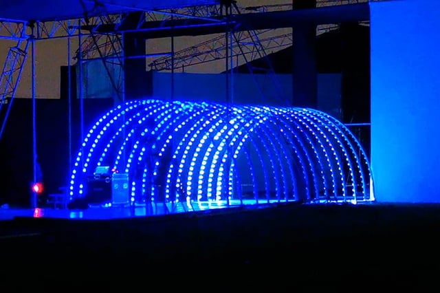 Mini pixel led para delinear eventos y edificios