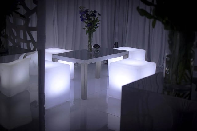 Cubos led de luces RGB para eventos