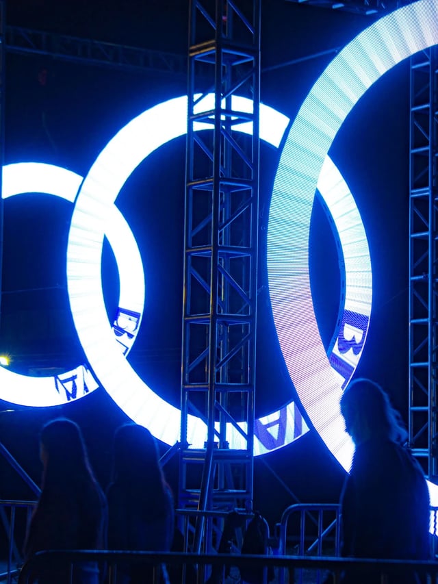 Anillos pantalla video LED