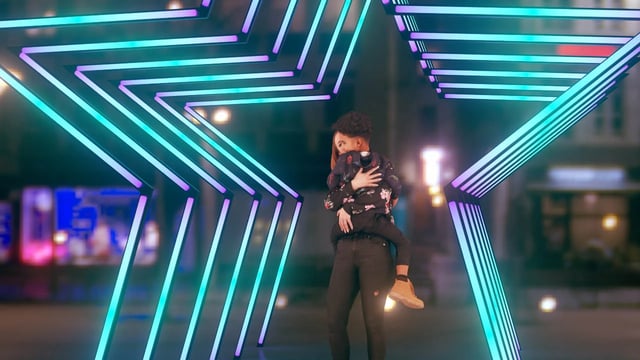 Estrellas neon controladas con madrix 5