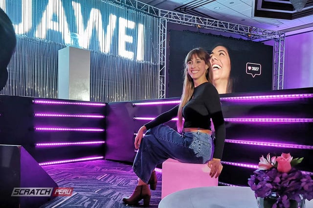 Escenario de tubos led Huawei