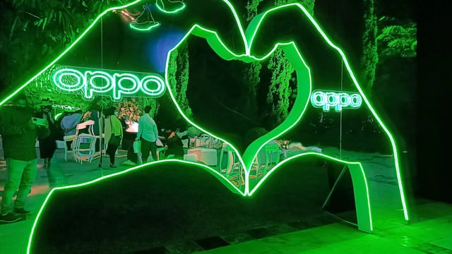 Zonas de experiencias para evento de oppo peru en su lanzamiento oficial 2022