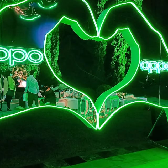 Zonas de experiencias para evento de oppo peru en su lanzamiento oficial 2022
