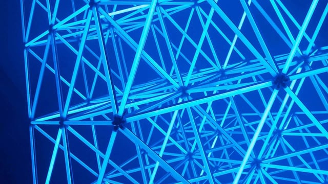 Lamparas geometricas 3D pixel led