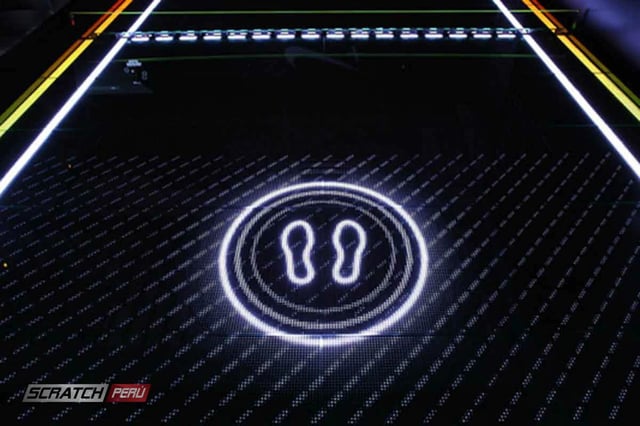 Piso video les, piso pantalla, piso video para conciertos, floor screen display