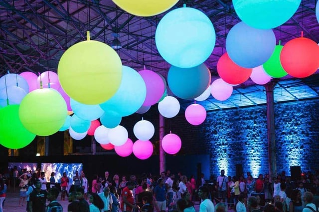 Esferas inflables led para eventos, decoracion de eventos y conciertos