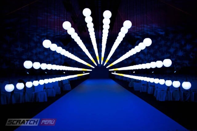 Kinetic lights, luces cineticas, luces con movimientos para eventos