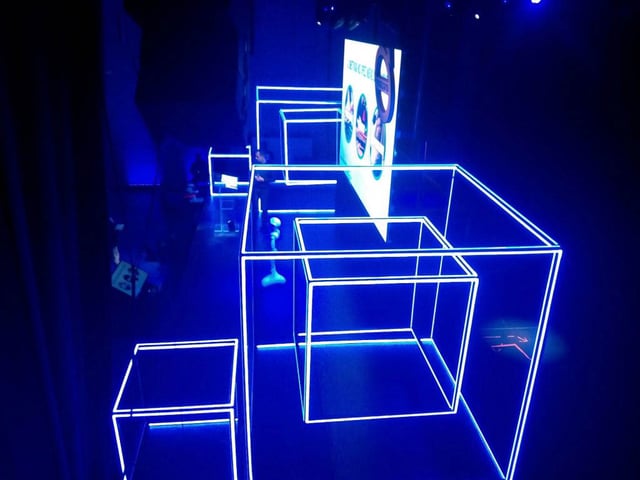 Delineado de cubos en pixel led controlados con madrix