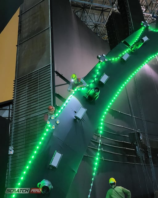 Mini pixel led para delinear eventos y edificios