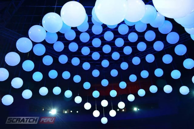 Kinetic lights, luces cineticas, luces con movimientos para eventos