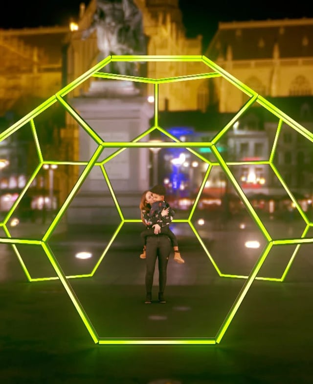 Esfera pixel LED