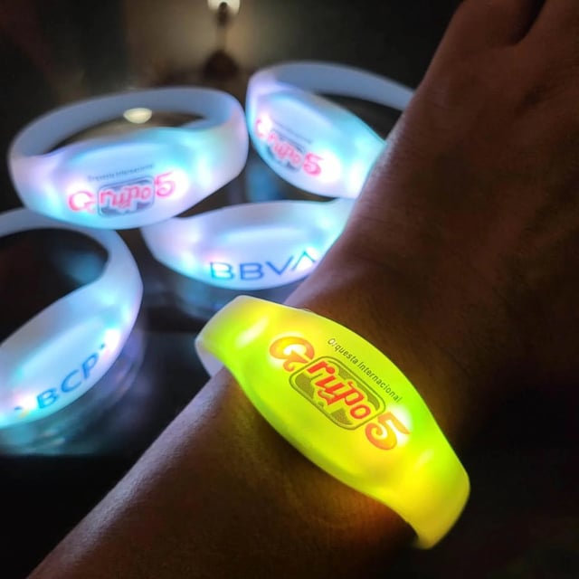 Brazaletes led dmx madrix, brazaletes luminosos para eventos