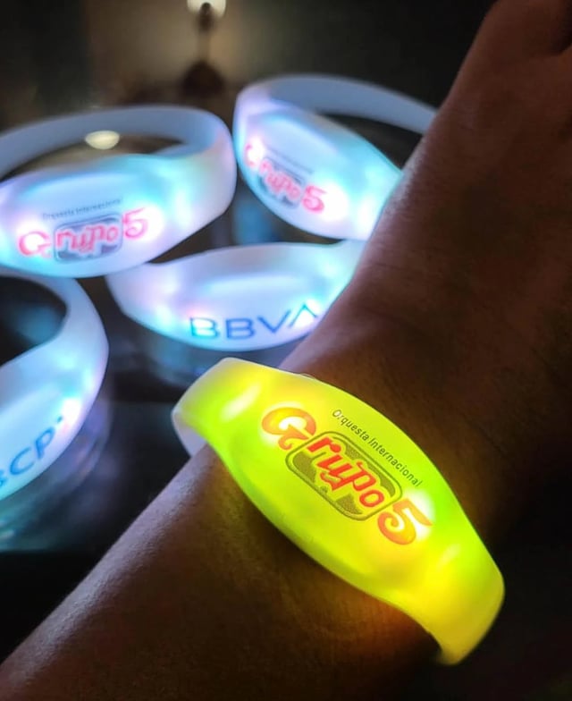Brazaletes led dmx madrix, brazaletes luminosos para eventos