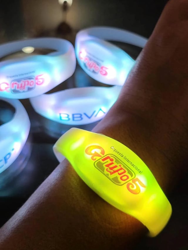 Brazaletes led dmx madrix, brazaletes luminosos para eventos