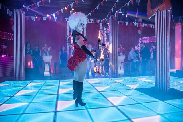 Pista de baile led para eventos