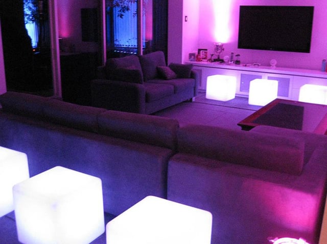 Cubos led de luces RGB para eventos