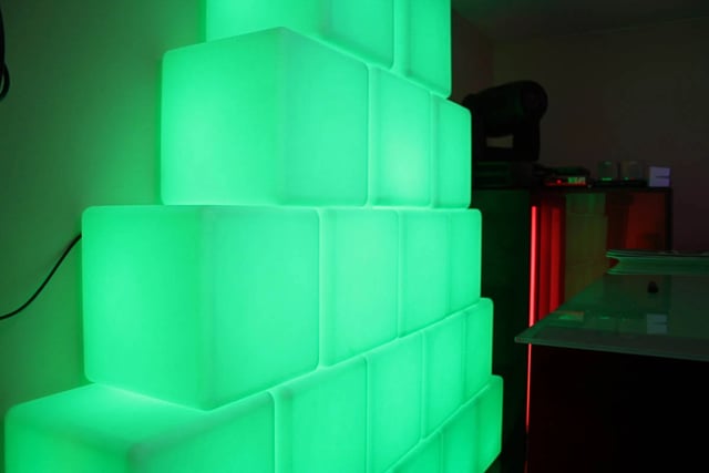 Cubos led de luces RGB para eventos