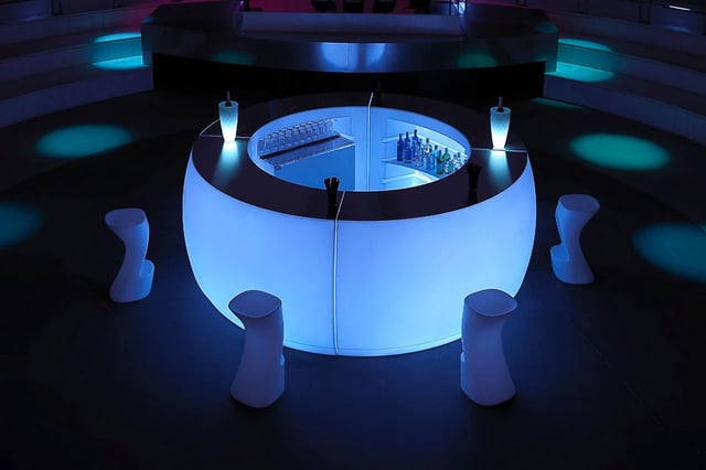 Barra circular led RGB, controlable con control remoto