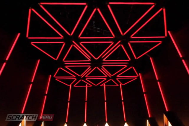Kinetic lights, luces cineticas, luces con movimientos para eventos