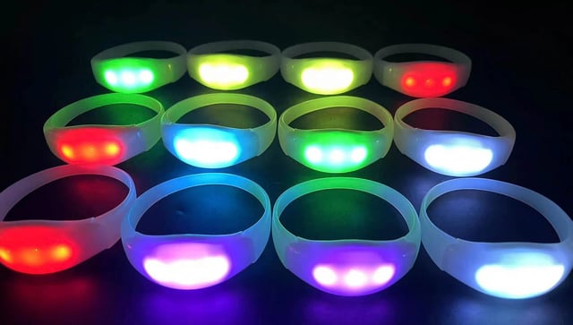 Brazaletes led dmx madrix, brazaletes luminosos para eventos