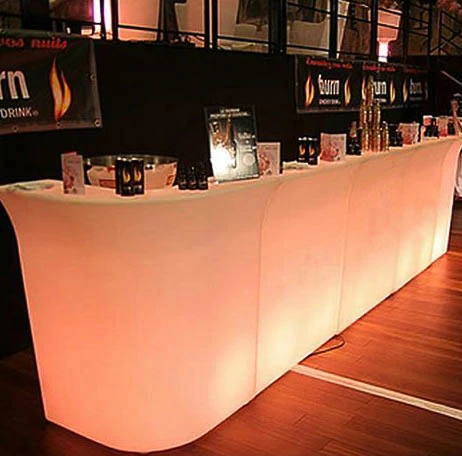 Barra coctel led para eventos, de colores rgb y efectos controlables