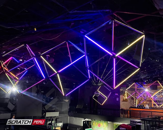 Lamparas geometricas 3D pixel led