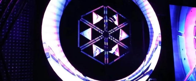 Anillos pantalla video led para eventosd, pantallas circulares, unicos en peru
