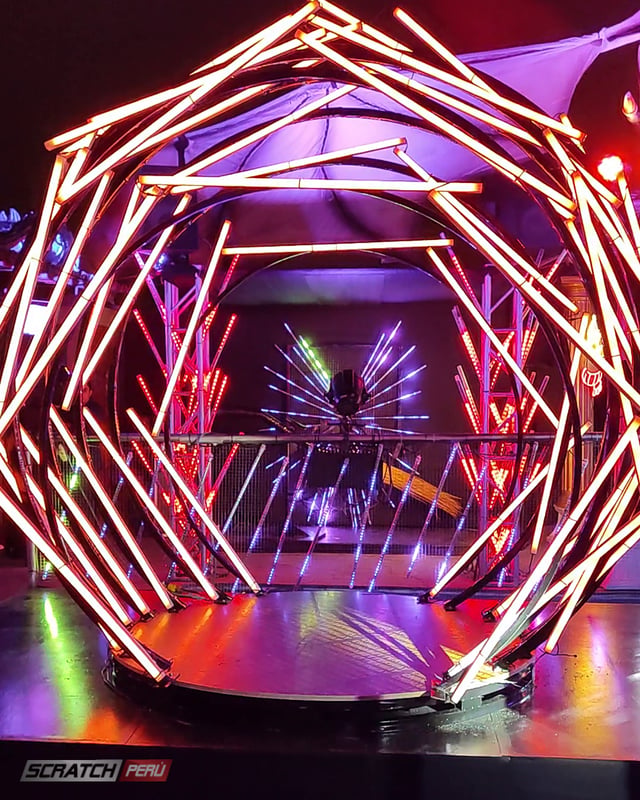 Semi esfera pixel led madrix