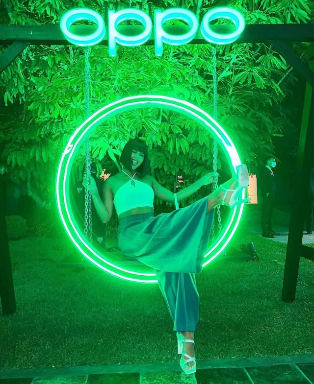 Columpio neón LED