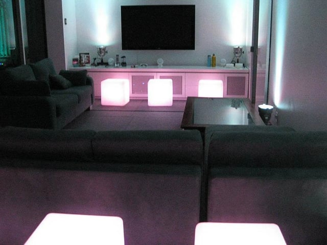 Cubos led de luces RGB para eventos